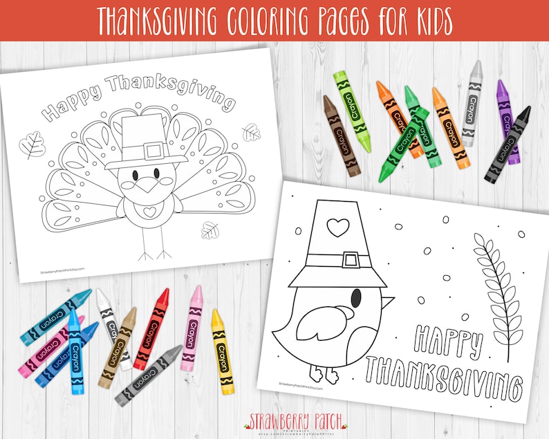 Kids Thanksgiving Coloring Pages Printable Thanksgiving