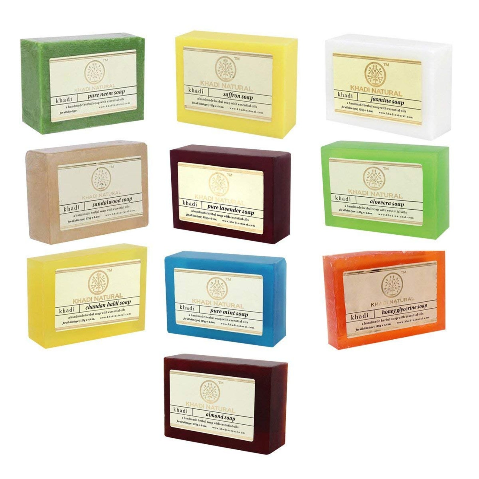 KHADI NATURAL bath Soap for soft skin Combo Assorted Natural Etsy