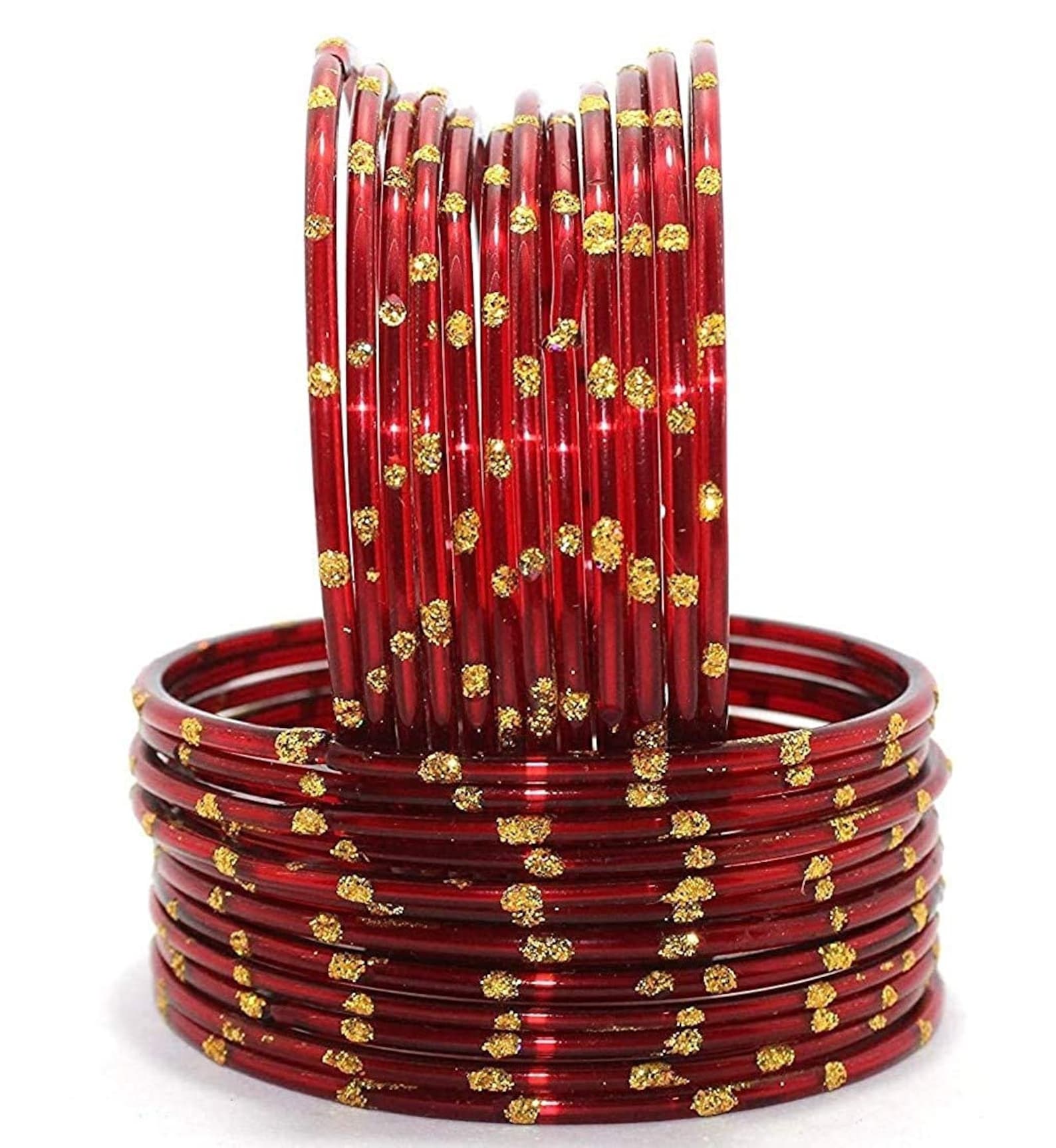 24 Pieces Multi Color Indian Glass Bangle Bollywood Style Etsy