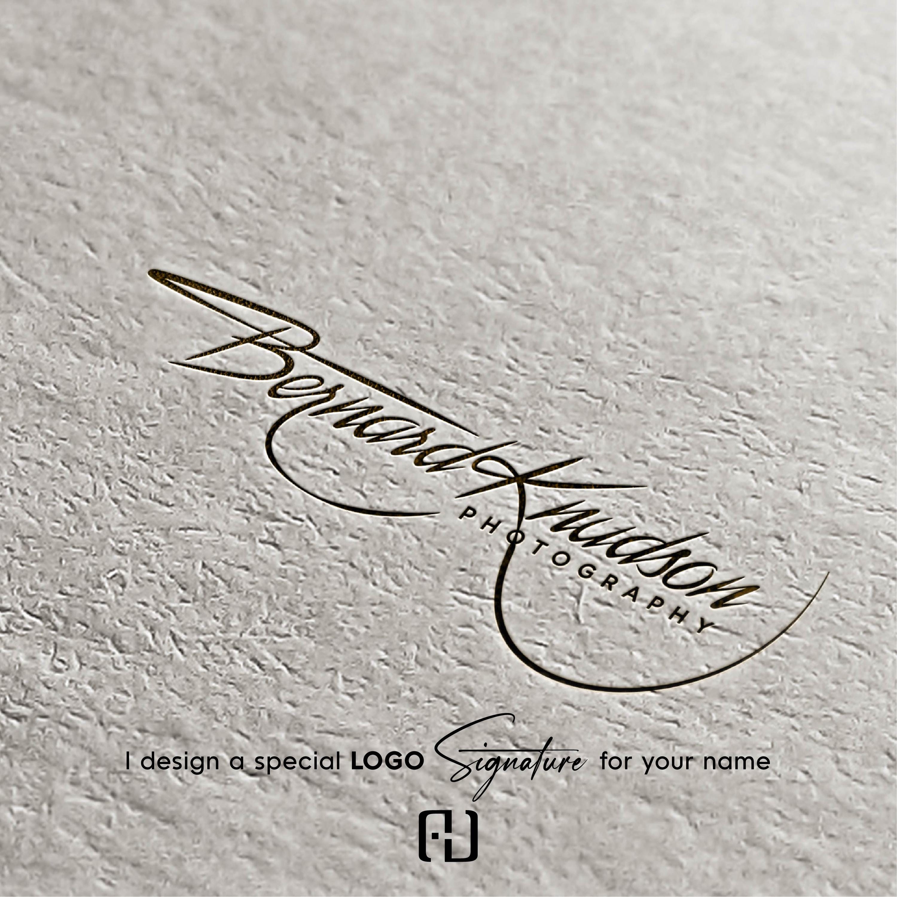 Personalized Handwritten Signature Logo Design, Custom Watermark Logos ...