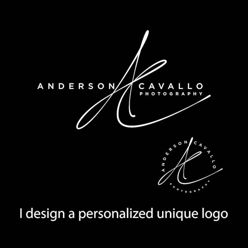 Custom Initial Signature Logo Design: Handwritten Cursive Letters Logos ...