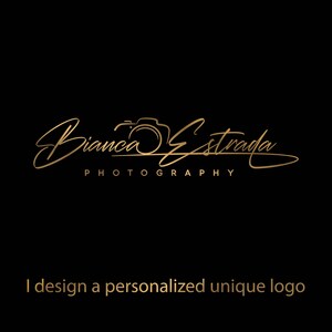 Custom Photography Logo, Camera Logo, Photographer Logo Design, Calligraphy Photography Logo, Photo logo, Handwritten Photography Logo