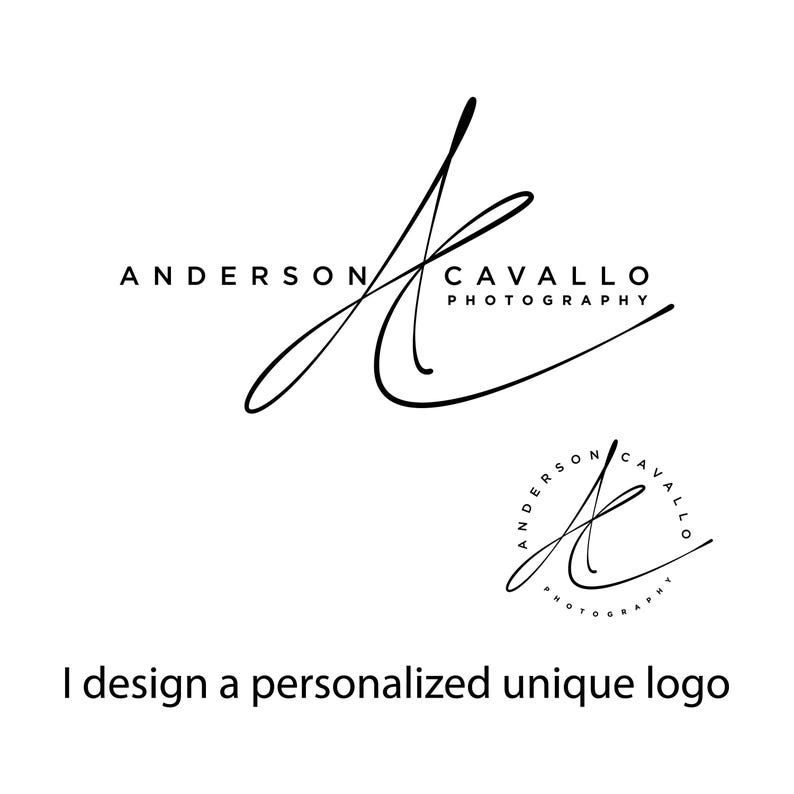 Custom Initial Signature Logo Design: Handwritten Cursive Letters Logos ...