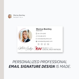 Custom Email Signature Design: Professional Mail Signature (Editable Source files)