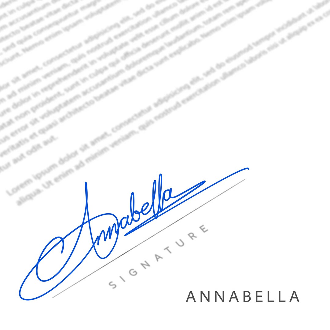 Custom Hand Drawn Signature Design; Digital Signature(vector File) - Etsy