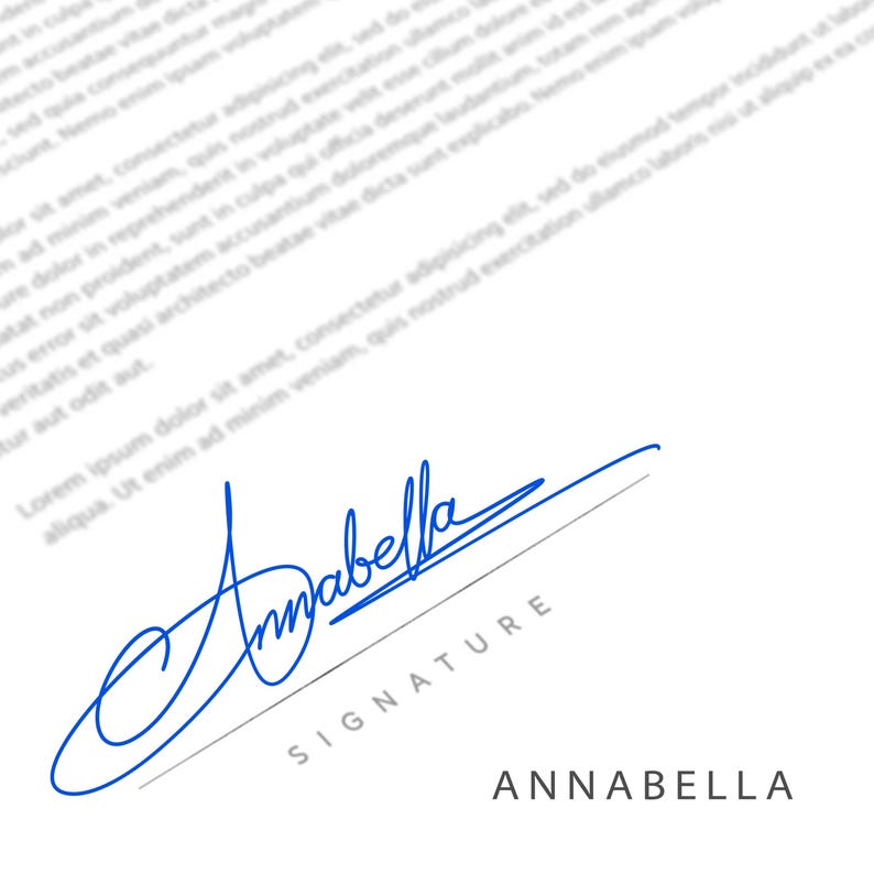 Custom Hand Drawn Signature Design; Digital Signature(vector File) - Etsy