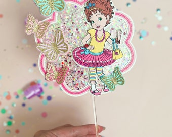 Fancy Nancy Inspired Cake Topper, Fancy Nancy Cake Topper, Fancy Nancy Birthday Party