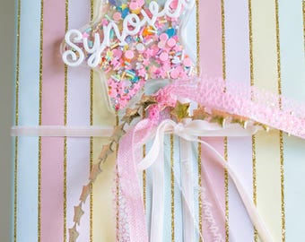 Star Birthday Wand, Personalized Birthday Gift, Whimsical Keepsake Wand