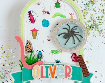 Bugging out cake topper, insect topper, bug topper, bugging out birthday