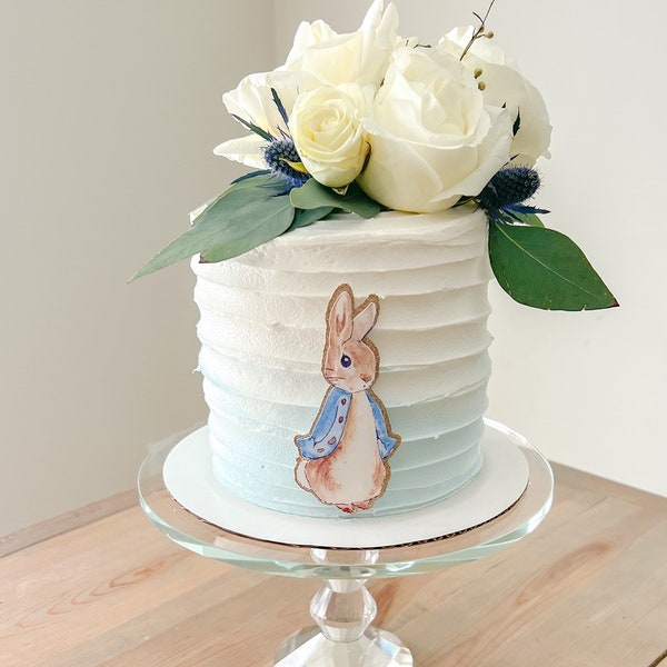 Peter Rabbit Cake Topper, Rabbit Cake Topper, Classic Peter Rabbit Cake topper, classic Peter Rabbit baby shower