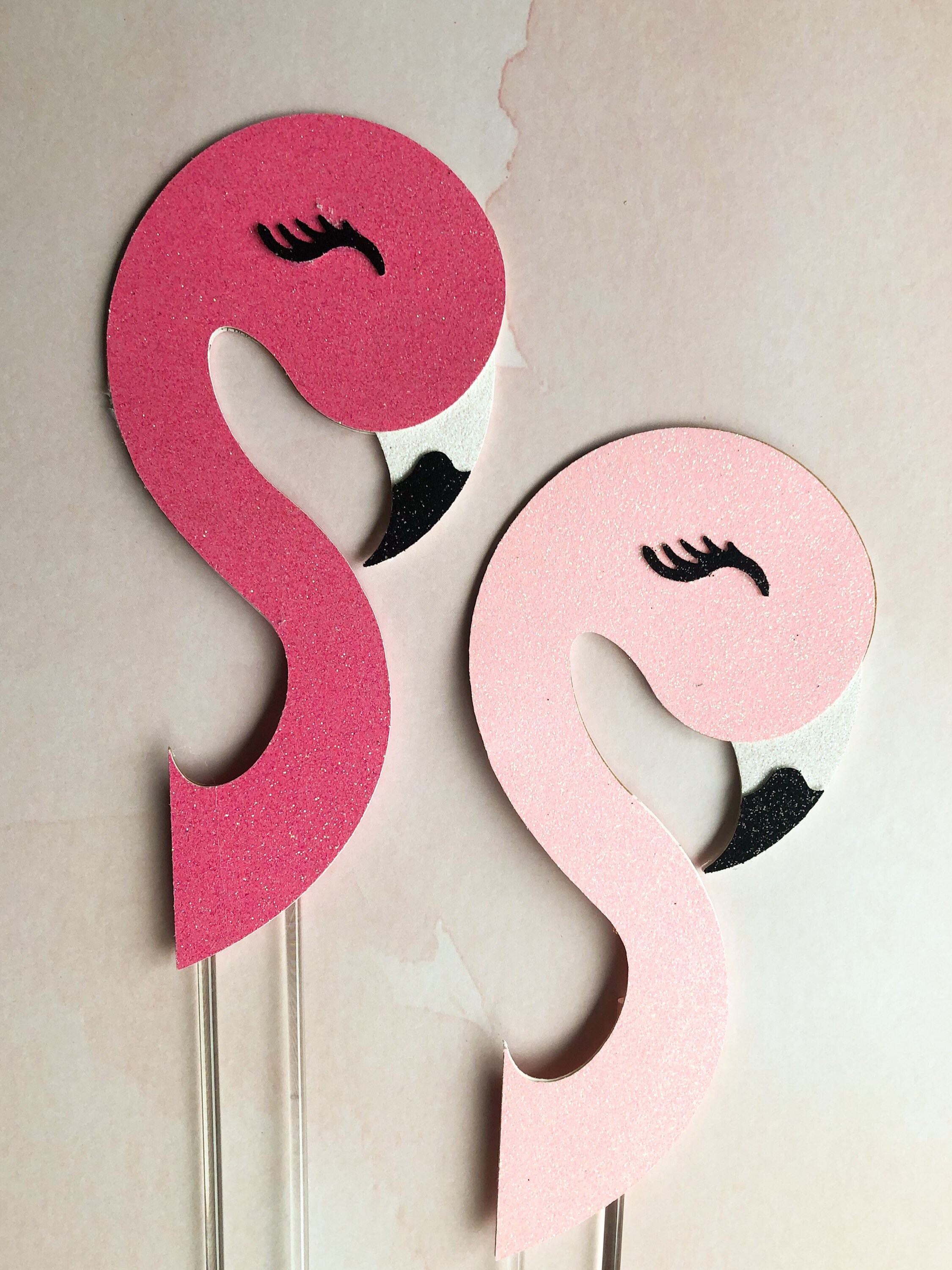 Flamingo Head Cake Topper Flamingo Cake Topper Flamingo Etsy