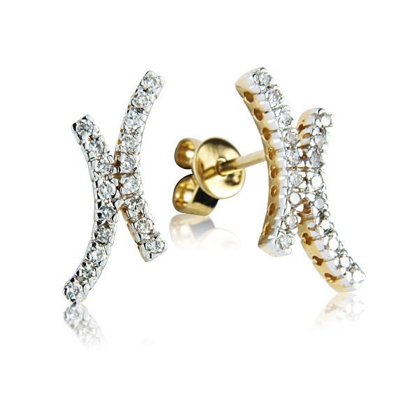 S y gold 2025 diamond earrings