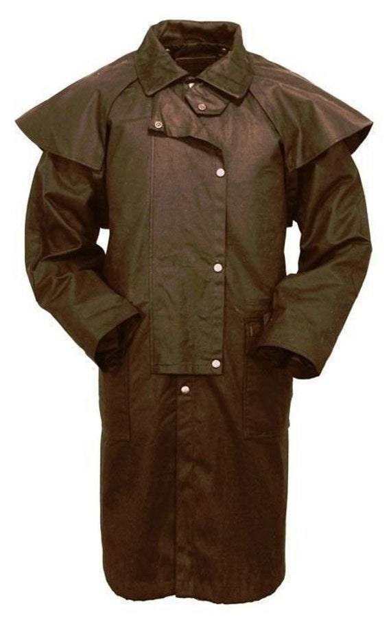 Waterproof Oilskin Duster Coat - Etsy