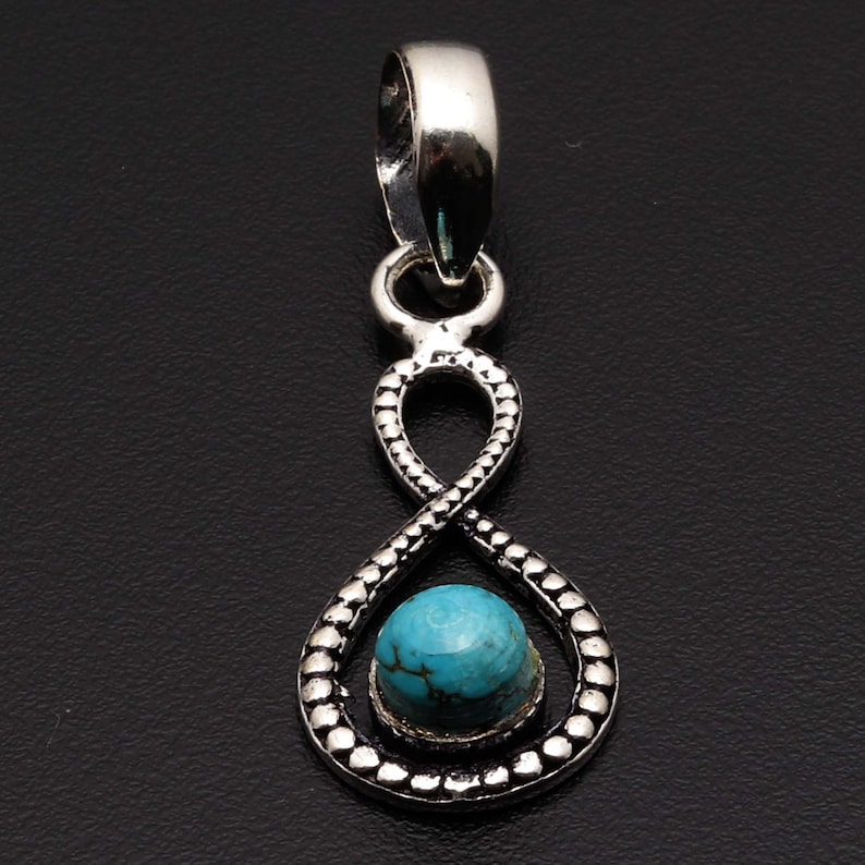 Natural Turquoise Gemstone Handmade 925 Sterling Silver Plated New Style Pendant /& Earrings Sets Jewelry USA 703