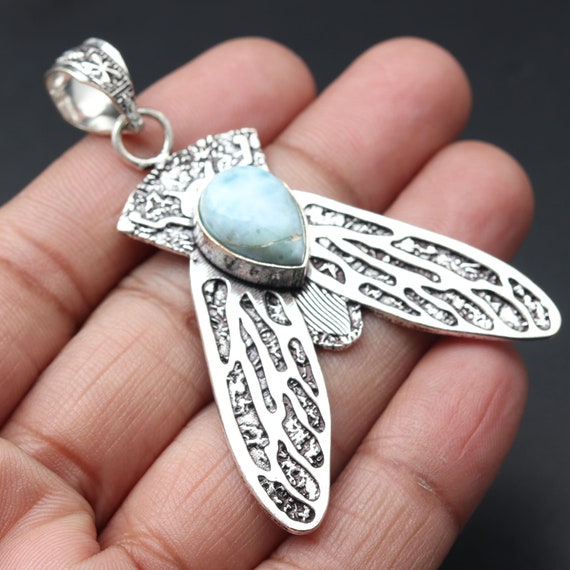 Larimar pendant deals etsy