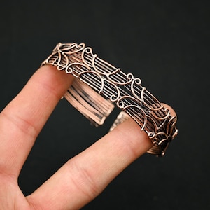 Copper Wire Wrap Cuff Bracelet Copper Wire Wrapped Cuff Bangle Great Copper Wire Jewelry Handmade Design Cuff For Birthday, Gift For Her