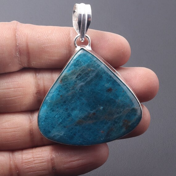 Blue apatite deals pendant