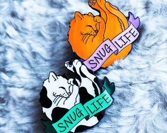 B-Grade | SNUG LIFE | Orange Tabby | Hard Enamel Pin