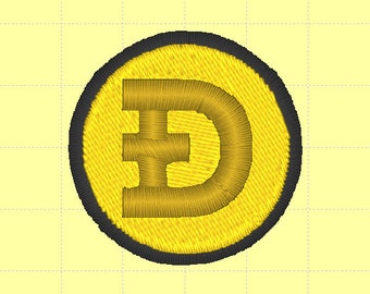 Doge Coin Embroidery File *FILE DOWNLOAD ONLY*