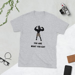 Funny Kazakh Gym Shirt - Et Etke (You Are What You Eat) Cotton