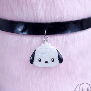 Pocha Dog Choker ~  Pastel Goth Kawaii Harajuku Jfashion Sweet Lolita Yumekawaii Fairy kei Aesthetic SpookyPoodle