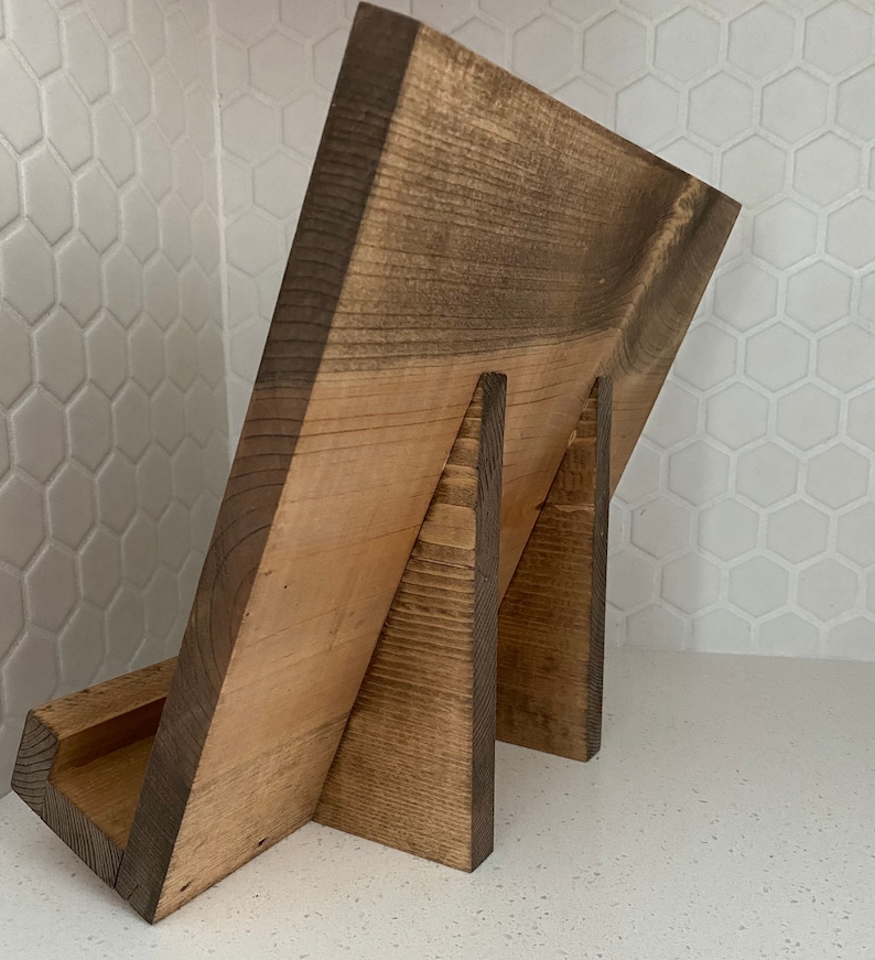 Handmade Cookbook Holder, Cookbook Stand, Cook Book Holder, Kitchen decor