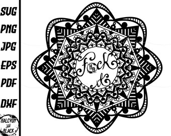 Download Cuss Word Mandala Etsy