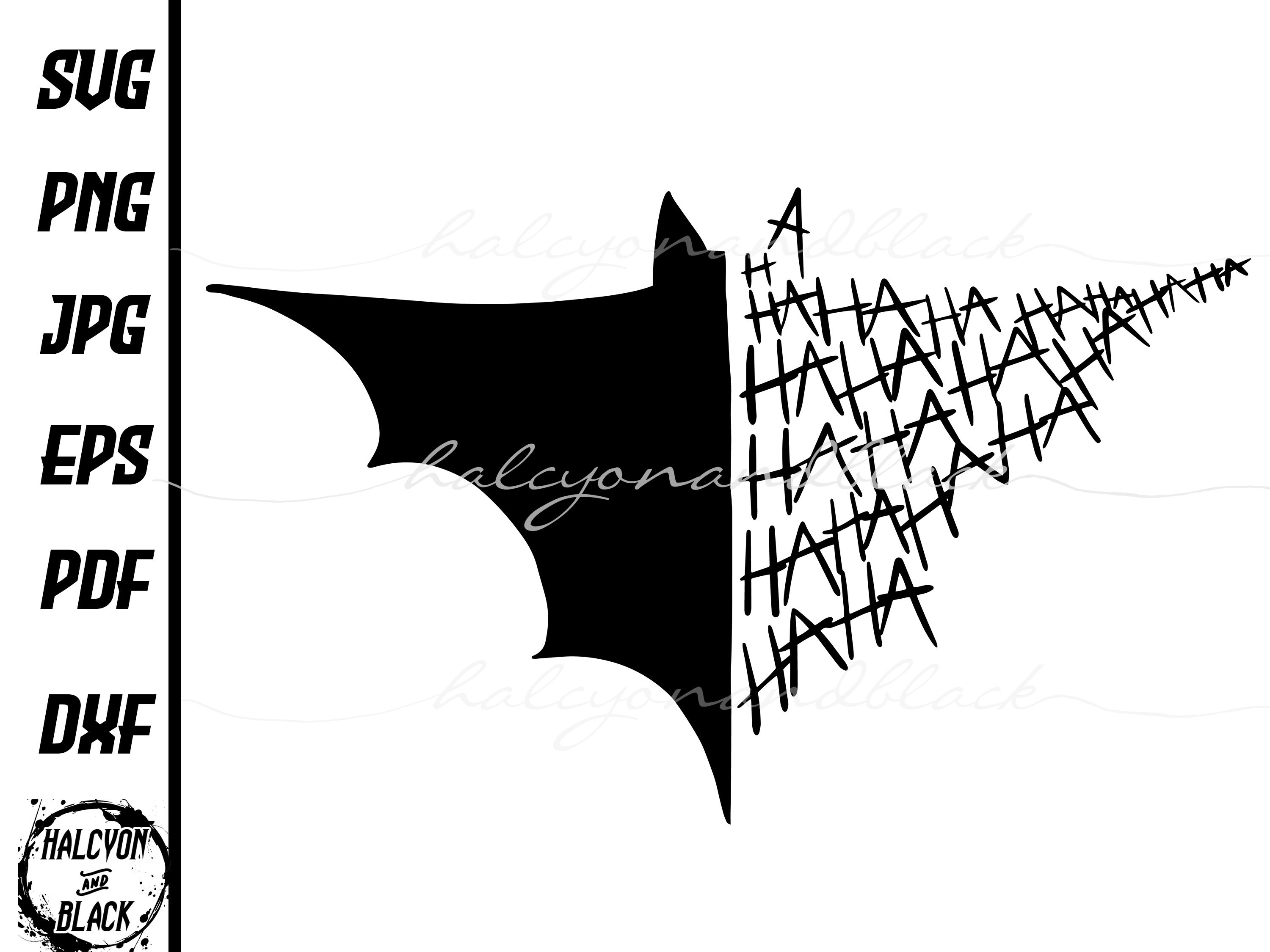 Haha Bat Svg Spooky Halloween Superhero Clipart Bat Png - Etsy