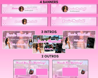 Kit de marca de YouTube, Canva, introducción de YouTube, banner de YouTube, outro de YouTube, plantilla de Canva