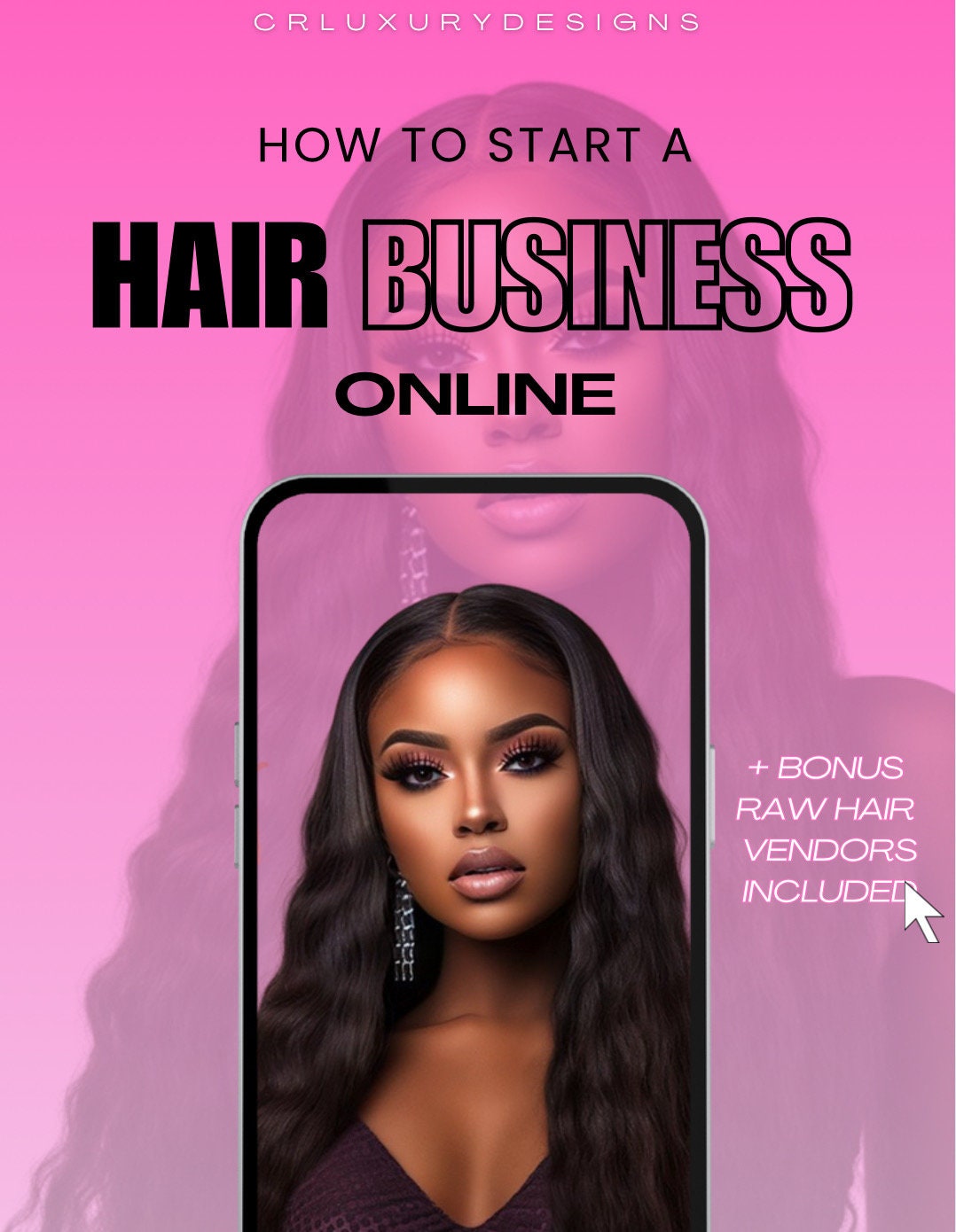 PLR, Online Hair Business Ebook, White Label Planner, Done for You