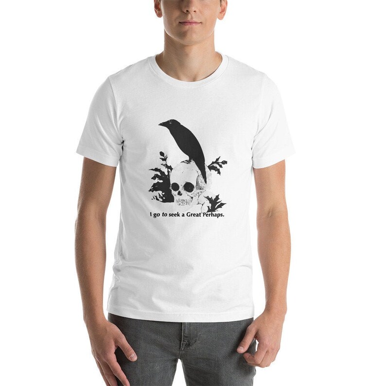 Graphic T-Shirt Fran\u00e7ois Rabelais I go to seek a Great Perhaps Goth Shirt Aesthetic Shirt Philosophy T-Shirt