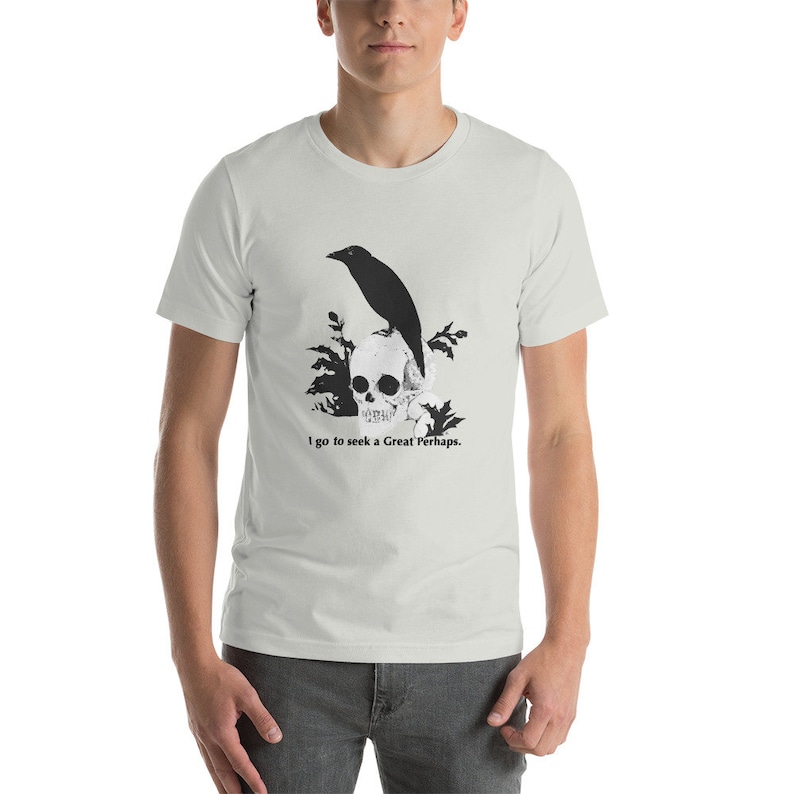 Graphic T-Shirt Fran\u00e7ois Rabelais I go to seek a Great Perhaps Goth Shirt Aesthetic Shirt Philosophy T-Shirt