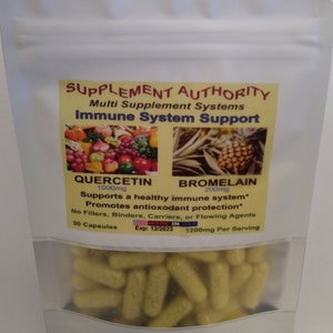 Quercetin Bromelain Antioxidant Immune System Support - DOUBLE THE POWDER! Sale! Exp: 01/2026 Super Fresh!