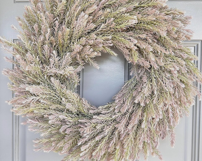 Neutral All Seasons Wreath, Front Door Decor