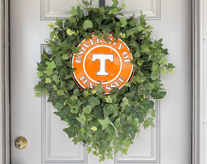 University of Tennessee Wreath: Vols Volunteer Door Decor