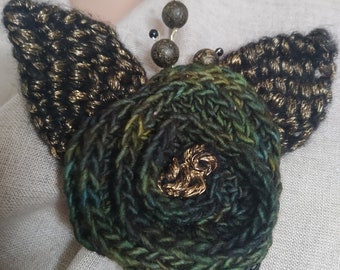 Crochet brooch Flower brooch Crochet accessories
