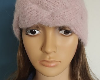 Hand Knitted Alpaca Wool Headband: Women's Winter Ear Warmer