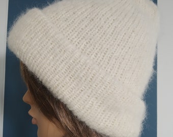 Gorro de punto doble Gorro de alpaca Gorro de punto doble Gorro esponjoso