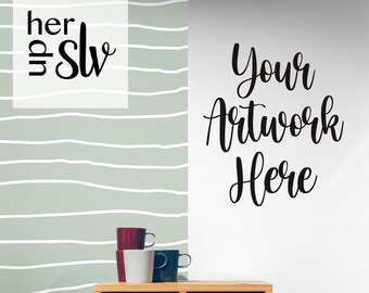 Minimalist Wallpaper Mockup Template  - Photoshop Wallpaper Mockup - Photopea Wallpaper Mockup