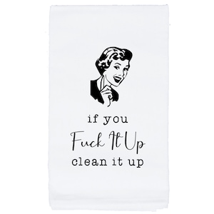 Fuck Fuckity Fuck Striped Kitchen Towel – Hilarious Humanitarian