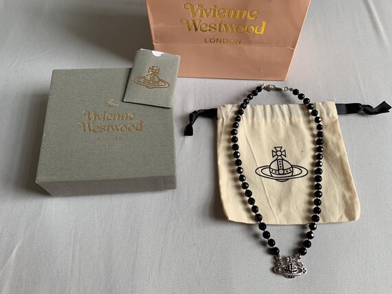 Black Pearl New In Box Vivienne Westwood Choker Necklace Etsy Black Pearl New In Box Vivienne Westwood Choker Necklace Etsy