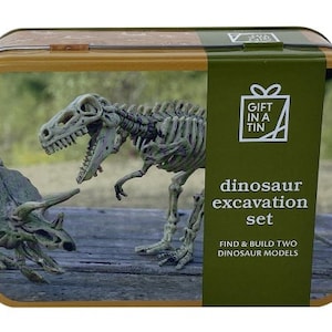 Kids craft kit, excavate your own dinosaur kit, kid&#39;s craft, children&#39;s craft gift, childrens gift, dig and build models, educational