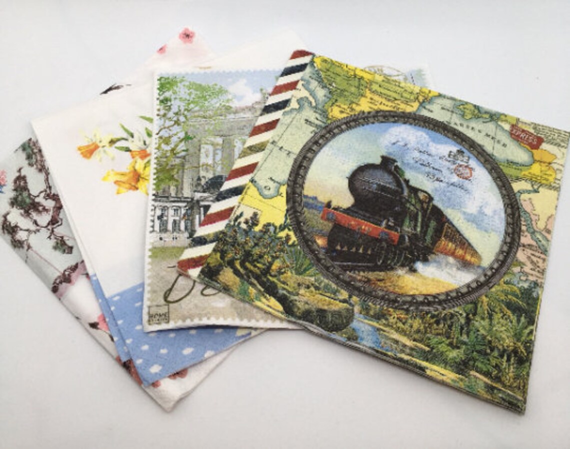 Decoupage starter kit. Learn to decoupage with napkins & full Etsy