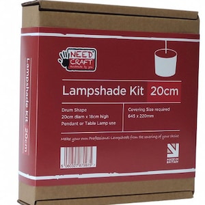 Lampshade making kit, 20cm 30cm 40cm drum lamp or ceiling shade. Make your own shade to match your decor, beginners kit, home improvement, u