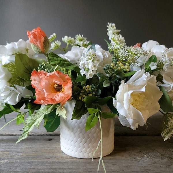 Silk Flower Arrangements Centerpiece Etsy