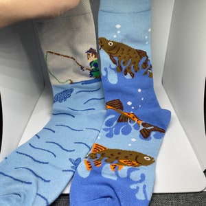 Fishing Socks - Unique & Fun Fish/Fishing Themed Socks