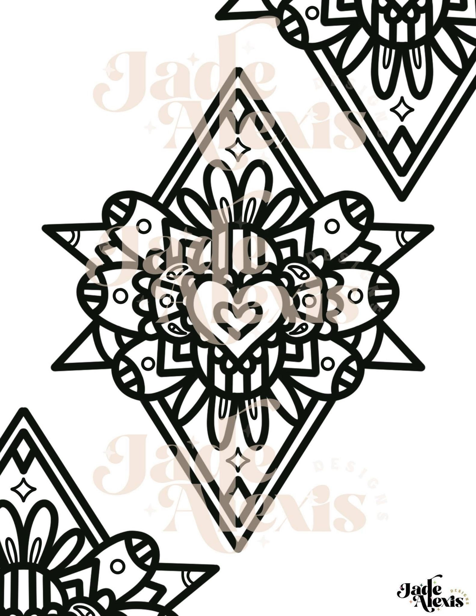 Boho Aesthetic Coloring Pages