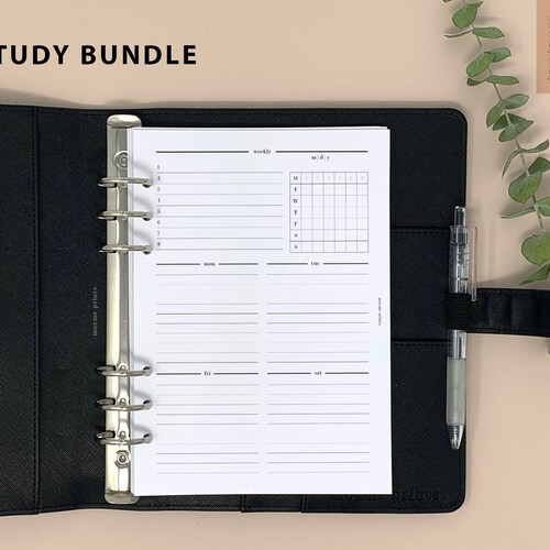 EDITABLE A5 Planner Inserts Printable A5 Monthly Inserts A5 Etsy