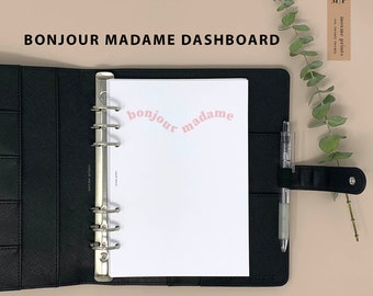 Bonjour Madame Dashboard - Digital, A5, Pink
