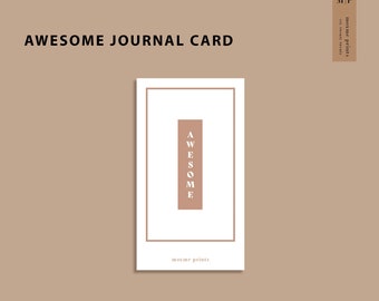 Awesome Journal Card - Digital, JC